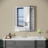 40x32 Inch Anti-Fog Bathroom Mirror, LED Vanity Mirror with Touch Dimmer, 3 White Circular Lights, Rectangular Wall Mount Makeup Mirror - 2 of 4