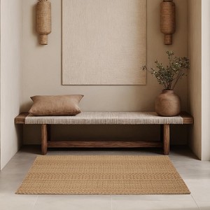 BAGOKIE Non-Slip Boho Indoor Mat Machine Washable Area Rug - 1 of 4