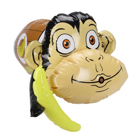 Swim Way 20" Inflatable Monkey in Banana Barrel Water Blaster - image 1 of 3