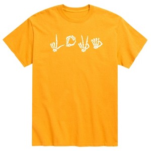 Men's - Instant Message - Love Skeleton Short Sleeve Graphic T-Shirt - 1 of 4