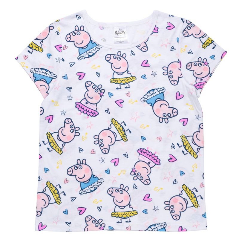 Peppa Pig Girls 3 Pack T-Shirts Toddler , 2 of 8