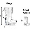 4E's Novelty 14 PCS Cowboy Boot Cups – 12 Mini Boots & 2 17oz Mugs for Party Supplies - 3 of 4