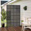 PexFix 72 in. x 47 in. Outdoor Privacy Rectangle Screen Galvanized Steel Panel Divider in Black - 3 of 4