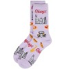 Memoi Women's Chicago Rayon From Bamboo Crew Socks Lavender 9-11 - 3 of 3