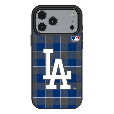 MLB National League Teams Plaid MagSafe Compatible Cell Phone Case for Apple iPhone 17 Series