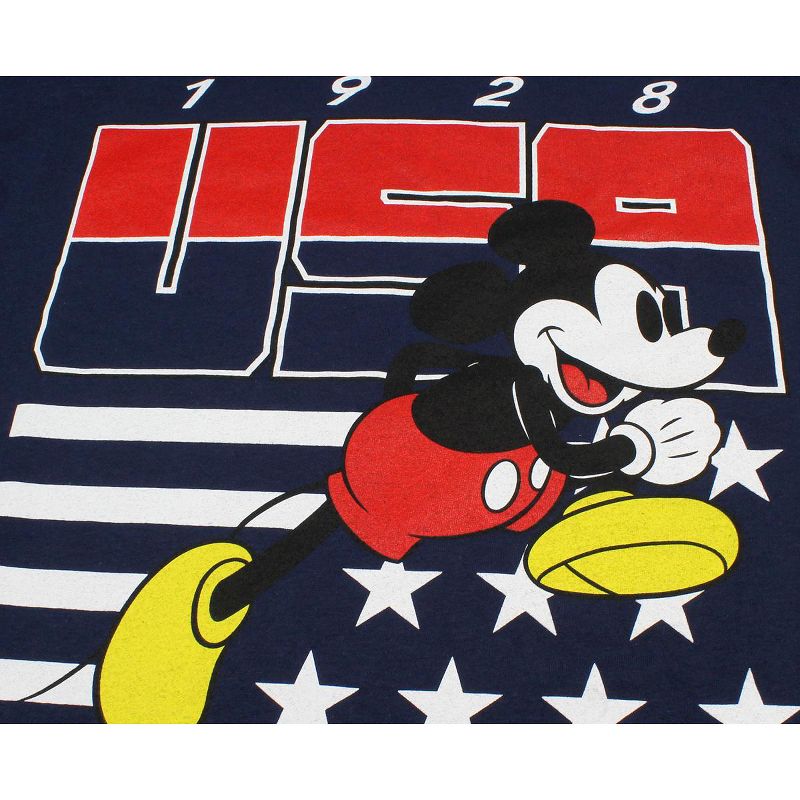Disney Mickey Mouse Shirt Boys' Race To The Finish 1928 USA Logo Youth Tee Kids, 2 of 4