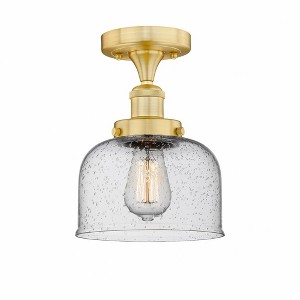 Bell - 1 Light Semi-Flush Mount In Industrial Style-8.25 Inches Tall and 6.5 Inches Wide - 1 of 1