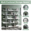 Grungis 5 Tier Decorative Bookshelf with Black Metal Frame,Storage Shelves for Living Room,Bedroom - 4 of 4