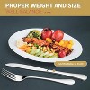 LunaLulinlk 48-Pieces Silverware Set for 8, Stainless Steel Flatware Cutlery Utensil Set forks and Spoons - 3 of 4