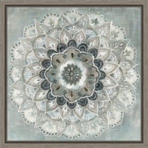 Amanti Art Sunburst Neutral by Danhui Nai Framed Canvas Wall Art - 1 of 4