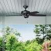 52" Builder Damp Rated Ceiling Fan and Pull Chain Matte Black - Hunter Fan - 4 of 4