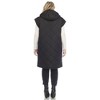 Plus Size Diamond Quilted Hooded Puffer Vest-White Mark - image 3 of 4