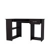 Sapphtopaz Modern L-Shaped Computer Desk with Drawer Corner Writing Desk with Open Storage Shelf Workstation Office Desk for Home Office - 2 of 4