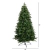 6ft Nearly Natural Pre-Lit LED Grand Teton Spruce Flat Back Artificial Christmas Tree Clear Lights - 2 of 4