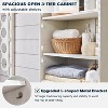 SinCiDo 72" Tall Farmhouse Bathroom Storage Cabinet, Adjustable Shelves & Barn Door & 2 Drawers for Bathroom, Living Room, Kitchen - 4 of 4