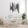 Stupell Industries Vertical Black Ink Strokes Abstract Watercolor Over White Canvas Wall Art - 2 of 4