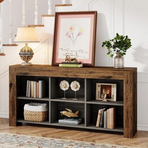 Hommoo 63-Inch Long Rustic Console Table - 1 of 4