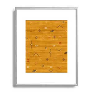Becky Bailey Cactus Silk In Gold Metal Framed Art Print - Deny Designs - 1 of 4