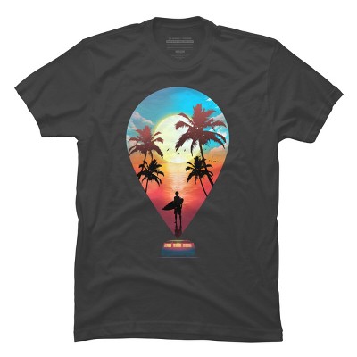 Men's Design By Humans Summer Vibes By clingcling T-Shirt