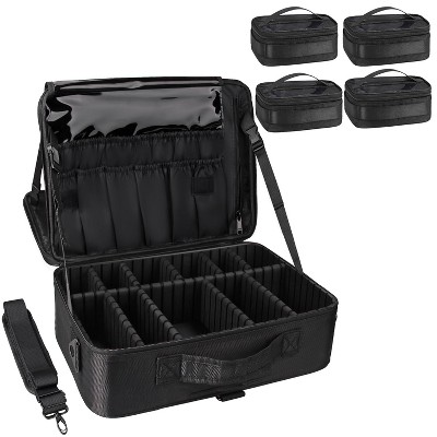Paaaawaters Extra Large Makeup Case 17 Inch Super Large Capacity Travel Makeup Train Case Professional Makeup Artist Case