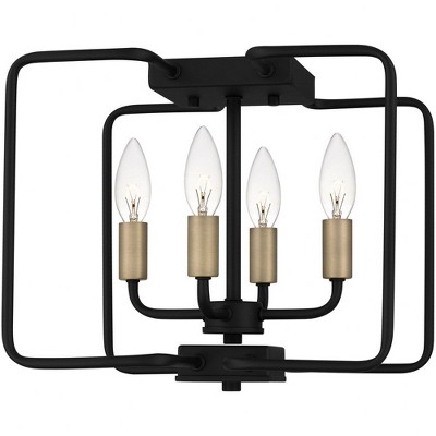 Quoizel Lighting Cox 4 - Light Semi-Flush Mount in  Matte Black