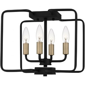 Quoizel Lighting Cox 4 - Light Semi-Flush Mount in  Matte Black - 1 of 4