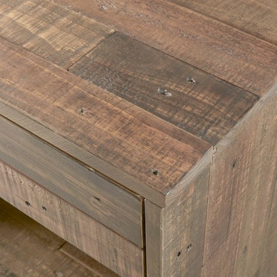 Renu 24" Natural Solid Wood Nightstand with Drawer