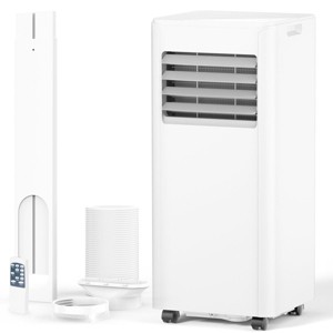 Kismile 10000 ASHRAE BTU/6000 BTU DOE 115-Volt Vented Medium Room Portable Air Conditioner Remote Included - 1 of 4