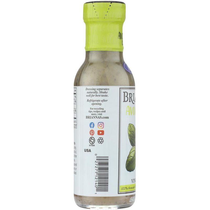Brianna's Avocado Oil Herb Vinaigrette Dressing - Case of 6/10 oz, 5 of 8