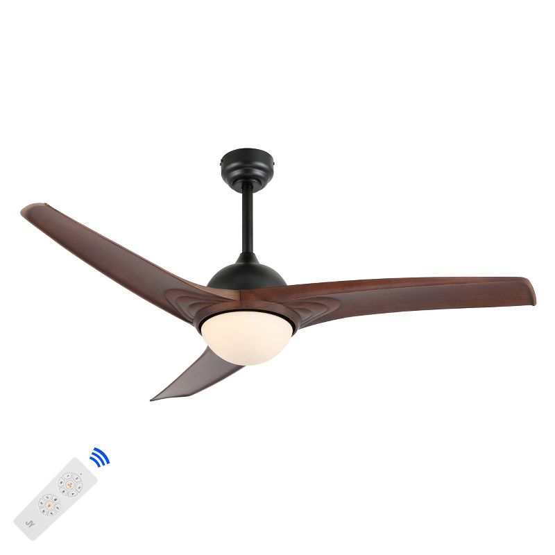 52" 1-Light Sully Contemporary 6-Speed Propeller Integrated LED Ceiling Fan - JONATHAN Y, 1 of 18
