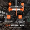 VEVOR Manual Trolley, 2200 lbs/1 Ton Load Capacity, Push Beam Trolley with Dual Wheels, Adjustable for I-Beam Flange Width 2.5" to 8" - 3 of 4