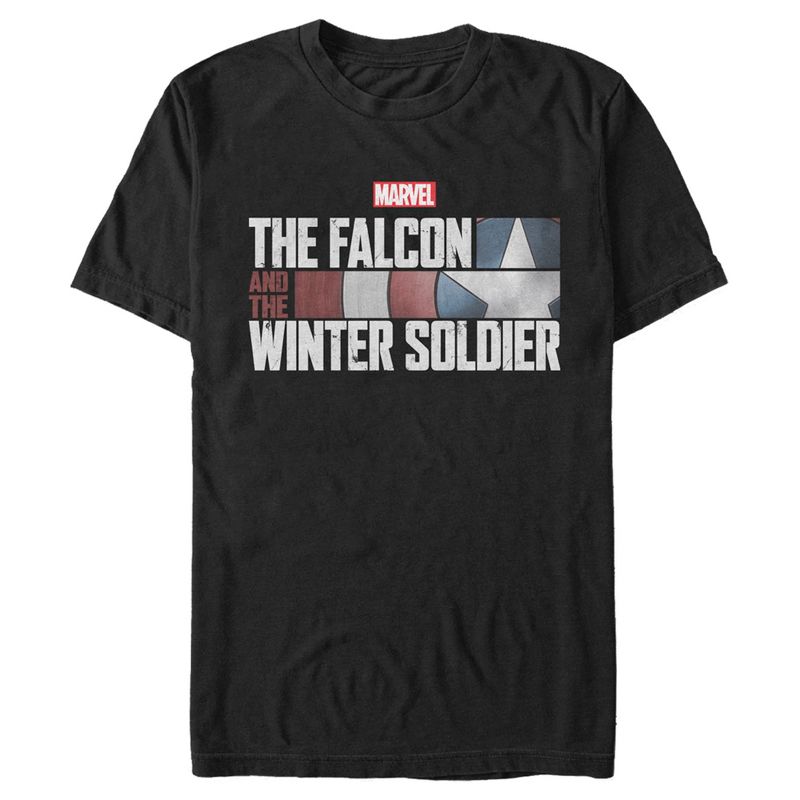 Men's Marvel The Falcon And The Winter Soldier Shield Logo T-Shirt, 1 of 6