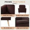 Home Imports Emporium Teddy Fleece Accent Chair for Living Room in Espresso - 4 of 4