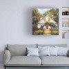 Trademark Fine Art 14" x 14" Marilyn Wendling 'Sweet Cottage II' Unframed Wall Canvas: Modern Decor, Nature Scene - image 3 of 4