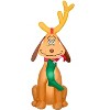 Gemmy 4 Foot Dr. Seuss The Grinch Reindeer Max Light Up Christmas Inflatable Lawn Decoration - 2 of 2