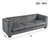 Sofa Couch Contemporary Style with Plush Foam Cushions and Stain-Resistant Upholstery for Living Room 80" Wide - 3irtyhousy - 4 of 4