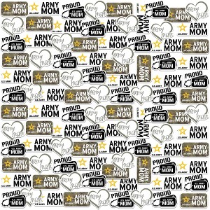 Army Mom 100ct Vinyl Large Deluxe Stickers Variety Pack - 1 of 4