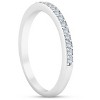 Pompeii3 1/4ct Diamond Wedding Ring 10k White Gold - 2 of 4