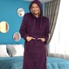 ADR Women's Warm Fleece Nightgown, Oversized Hoodie, Long Hooded Sweatshirt Robe - 2 of 3