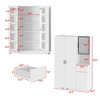 Famapy White Multifunctional Large Vertical Storage Cabinet Vanity Cabinet - 4 of 4