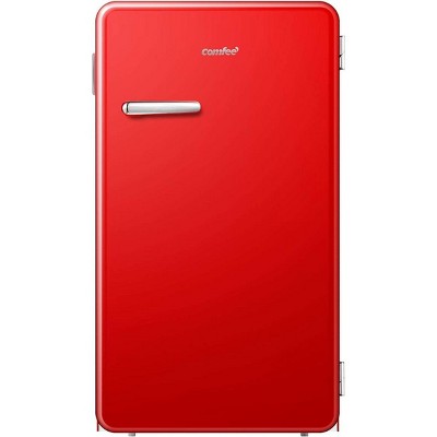 Comfee 3.3 Cu. Ft. Mini Refrigerator, Freezerless Design, Energy Star, Red