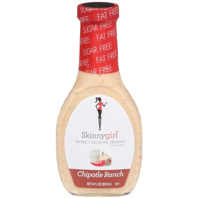 Skinnygirl, Fat-Free, Sugar-Free Chipotle Ranch Dressing, 8 fl oz (Pack of 4)