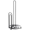 Home Basics Double Wire Free Standing Paper Towel Holder, Black - 3 of 4
