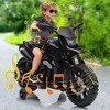 Jojoka 6v Electric Dirt Bike, Kids Ride on Motorcycle with Traning Wheels, 2-5mph Adjustabled Speed, Headlight & Music - 2 of 4