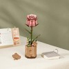 DIY 3D Wood Puzzle Pink Rose 104pcs - 4 of 4