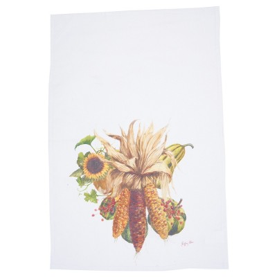 C&F Home Chalk Corn Printed Flour Sack Thanksgiving Kitchen Towel