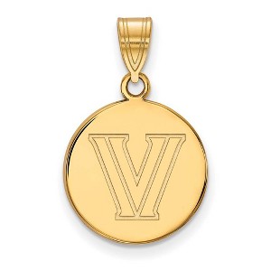 Black Bow Jewelry 14k Yellow Gold Villanova Wildcats NCAA Medium Pendant - 1 of 3