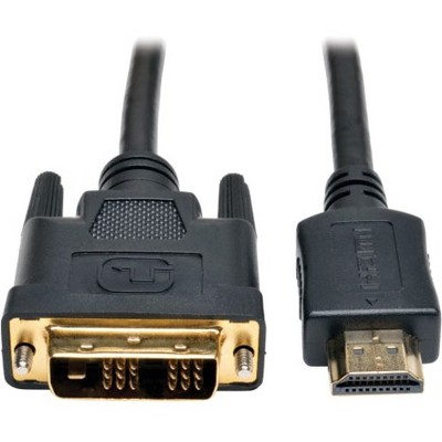 Tripp Lite 3ft HDMI to DVI-D Digital Monitor Adapter Video Converter Cable 1080p M/M 3' - (HDMI to DVI-D M/M) 3-ft.