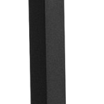 natural wood seat/black metal frame