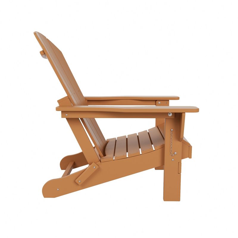 WestinTrends Malibu HDPE Outdoor Patio Folding Poly Adirondack Chair, 4 of 6